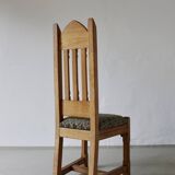 Gothic revival refectory dining table and chairs set of 7 France