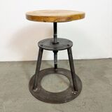 Black Industrial Workshop Swivel Stool, 1960s