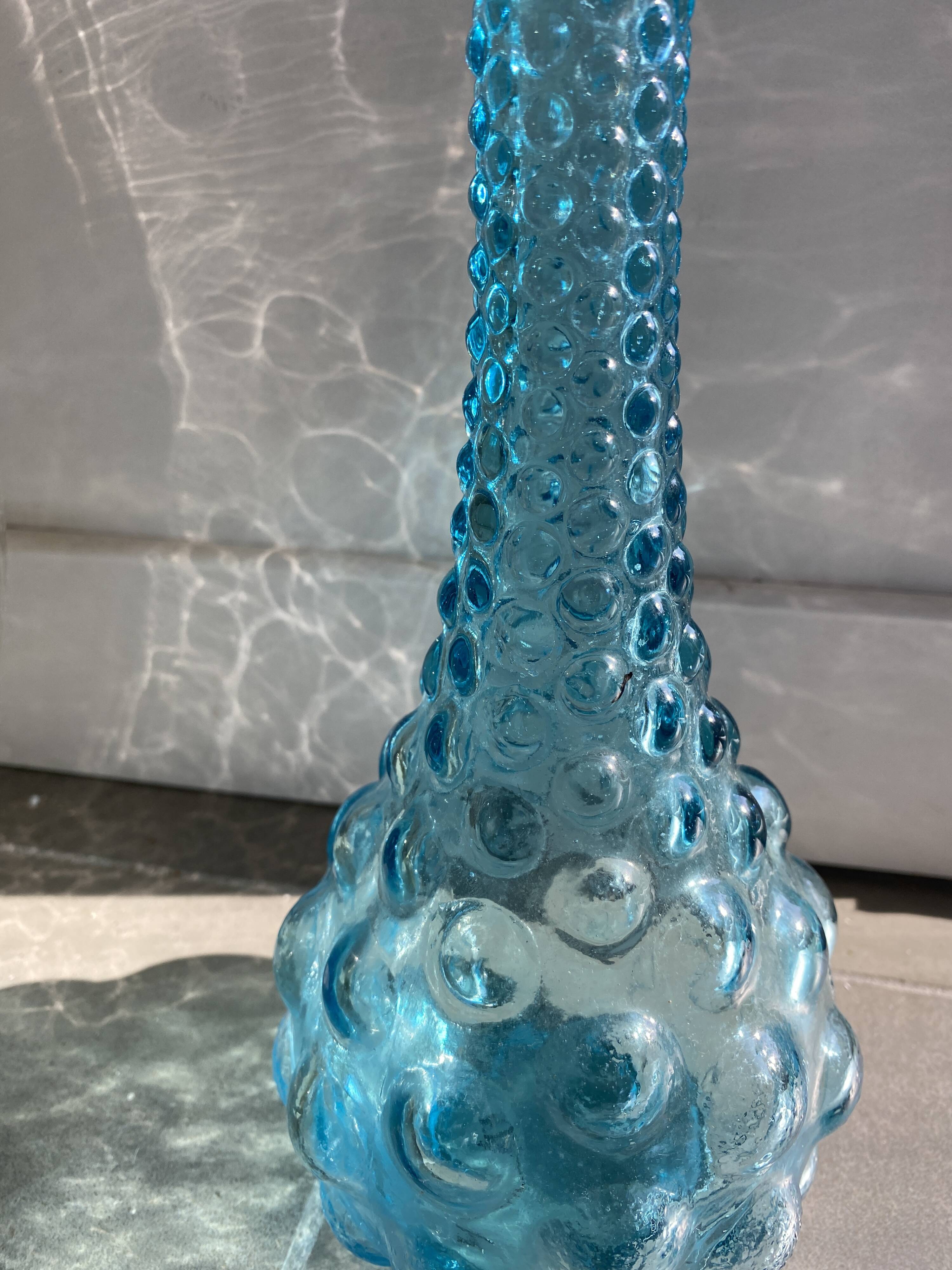 Carafe italienne vintage en verre d'Empoli