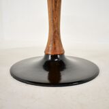 1969s beech round dining table, Czechoslovakia