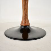 1969s beech round dining table, Czechoslovakia