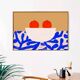 Wall poster with oranges - 70x50cm