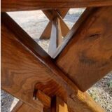 Large old solid oak monastery table
