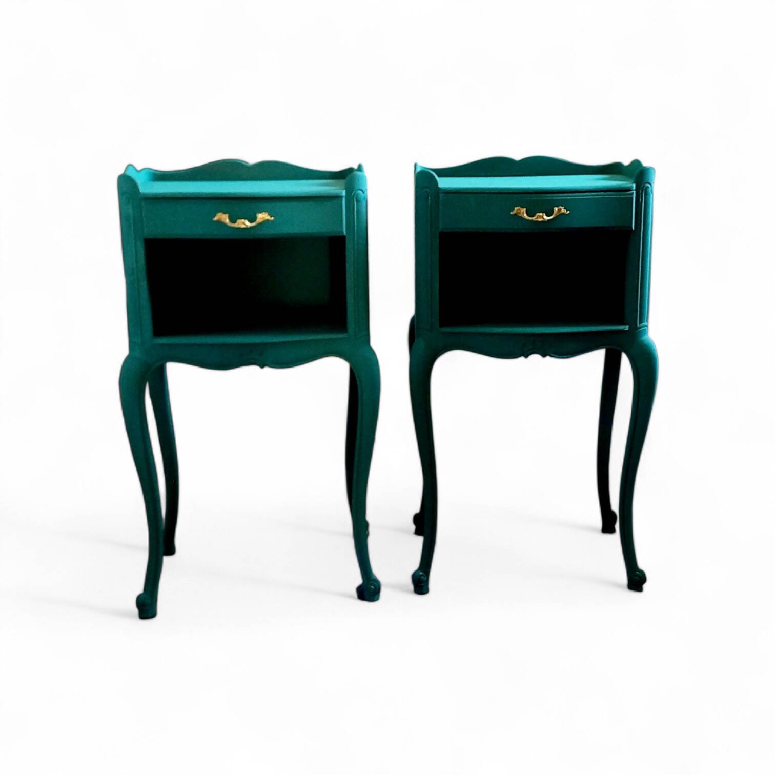 Pair of antique bedside tables