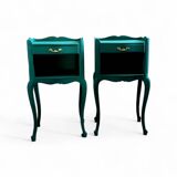 Pair of antique bedside tables