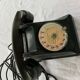 Telephone in black bakelite complete vintage ptt 1961 collector