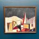 Huile sur toile – Façades par Leif Bodin