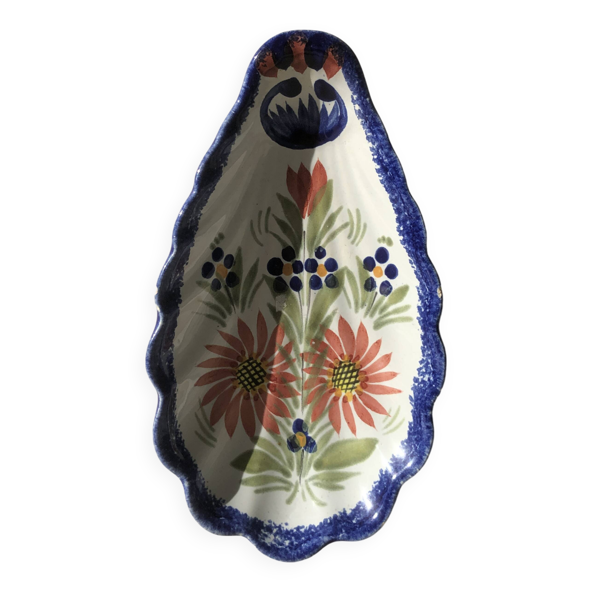 Henriot Quimper shell butter dish