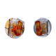 Pair of sconces Mazzega bicolor murano glass 1970