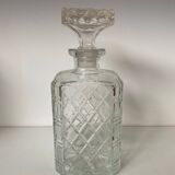 Carafe à whisky en verre ciselé