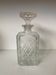 Chiseled glass whiskey decanter