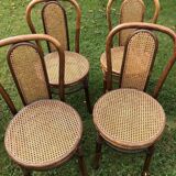 Wicker bistro chairs