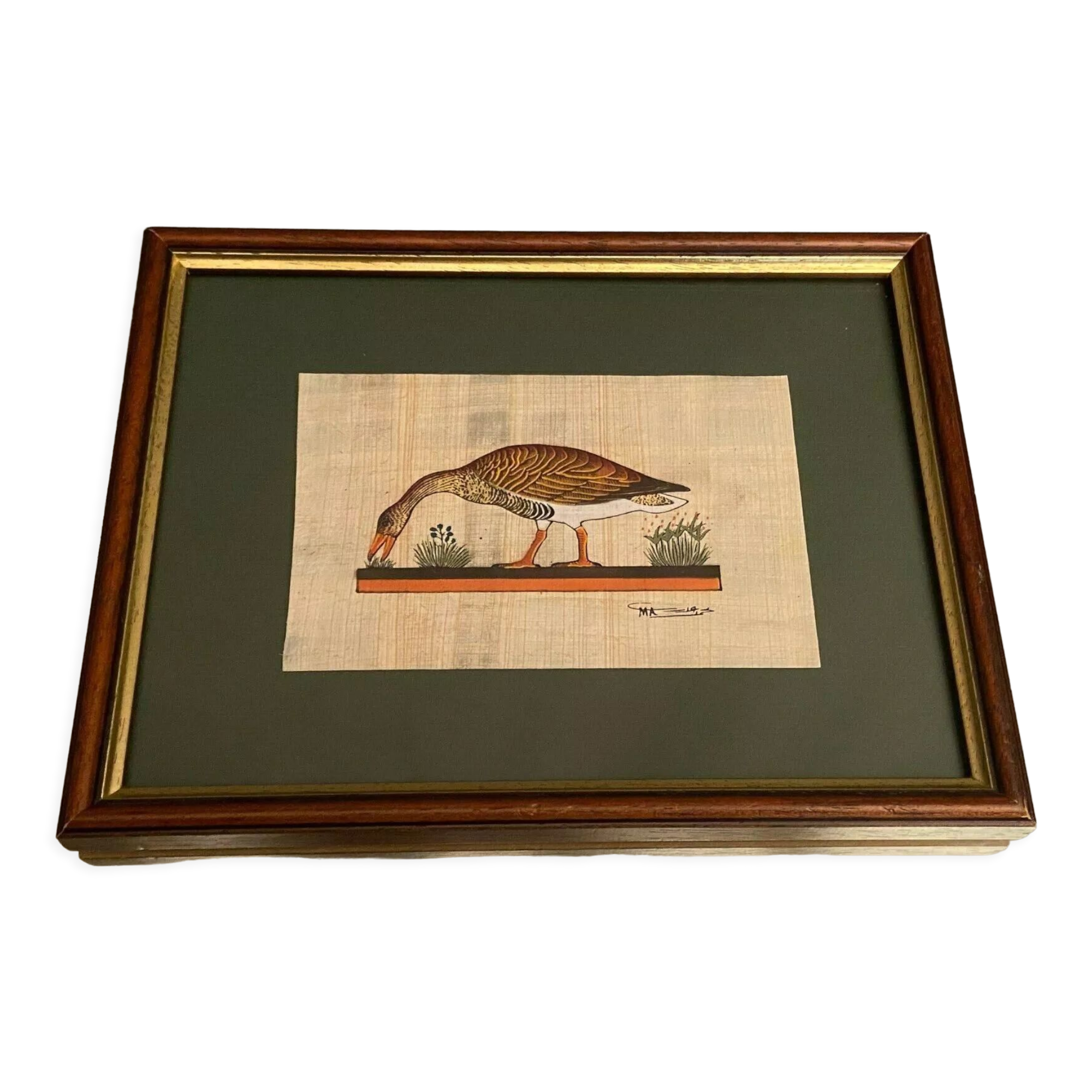 Tableau original égyptien représentant l'oie de Meidoum Egypte