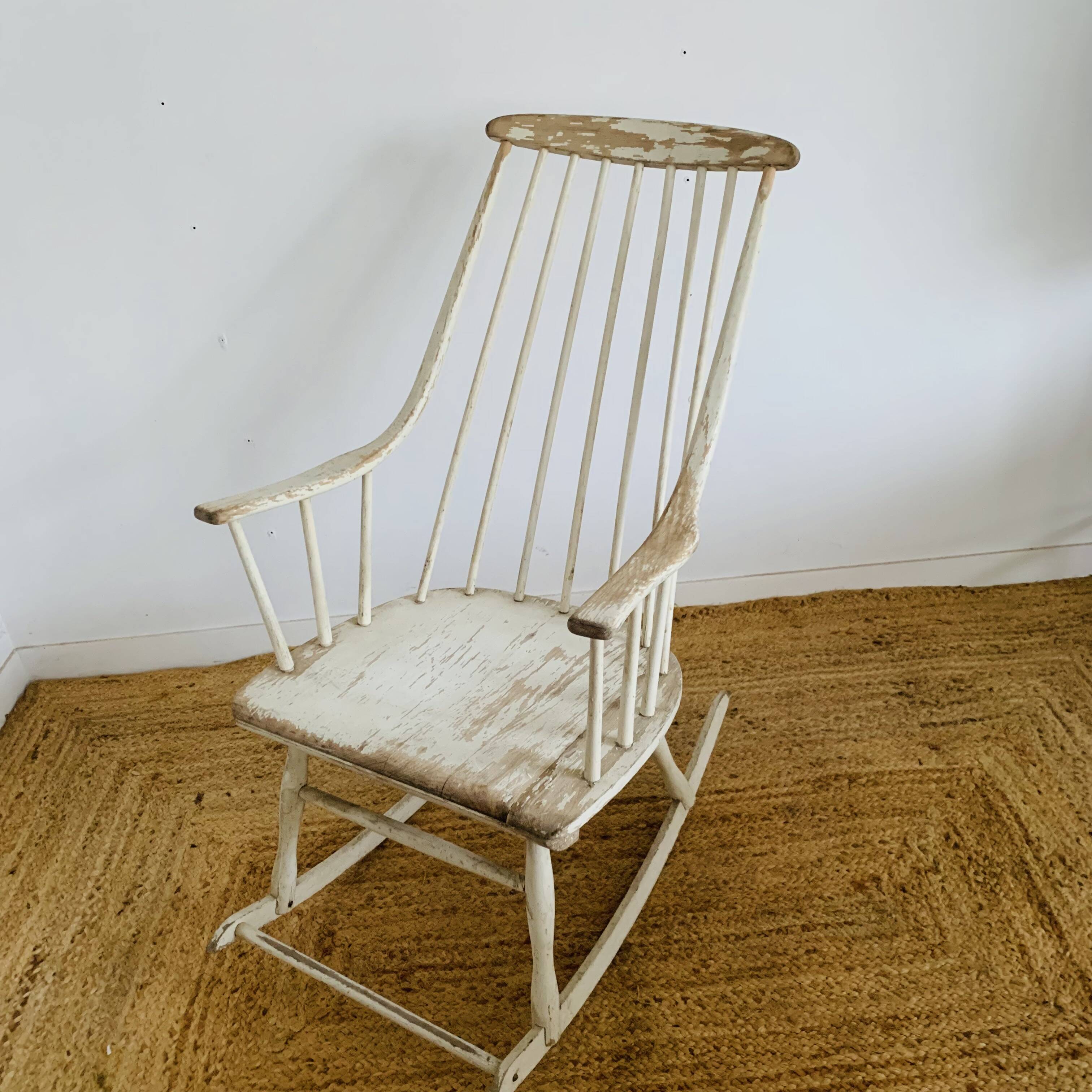 Pair of vintage rocking chairs by Lena Larsson