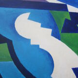 Peinture géométrique abstraite