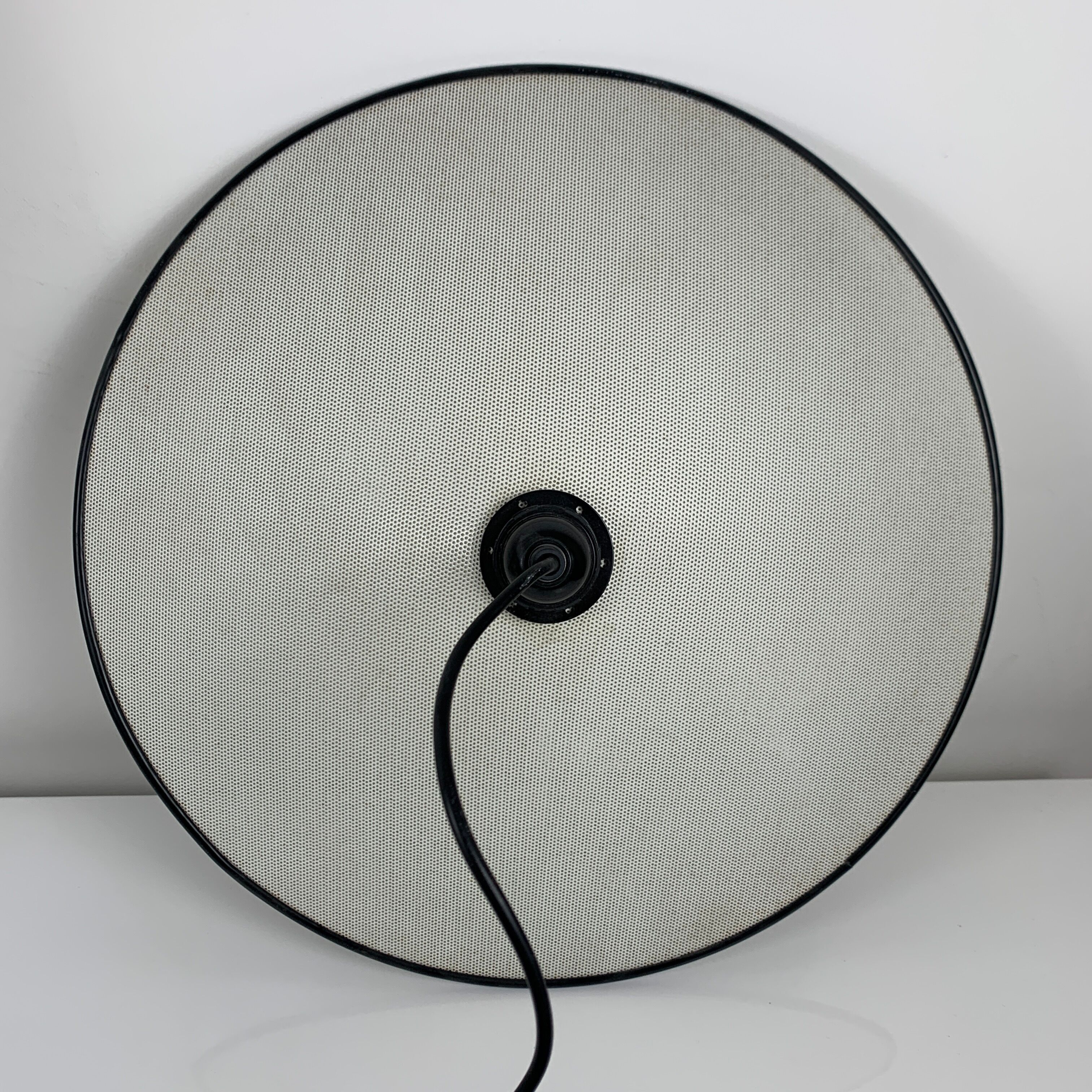 White perforated tole hanging