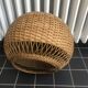 Rattan chandelier suspension old vintage craftsmanship 1960