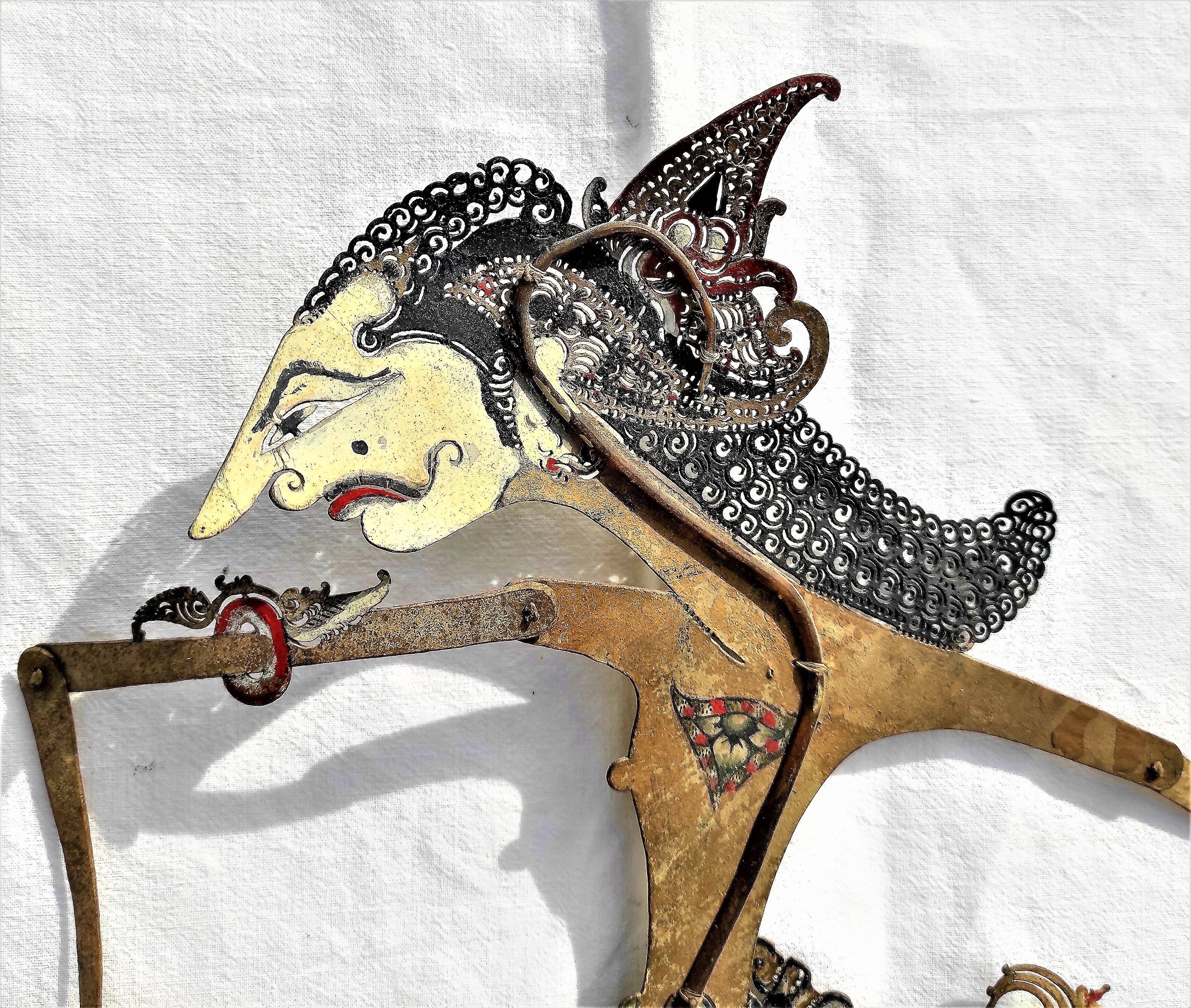 Shadow puppet bali 19 -th century indonesia