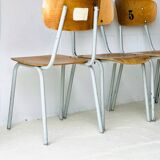 Vintage School Chairs, set of 4