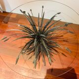 Glass coffee table