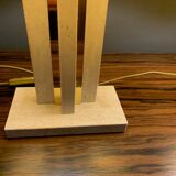 Pair of brass travertine lamp camille breesch