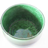 Green glazed ceramic box