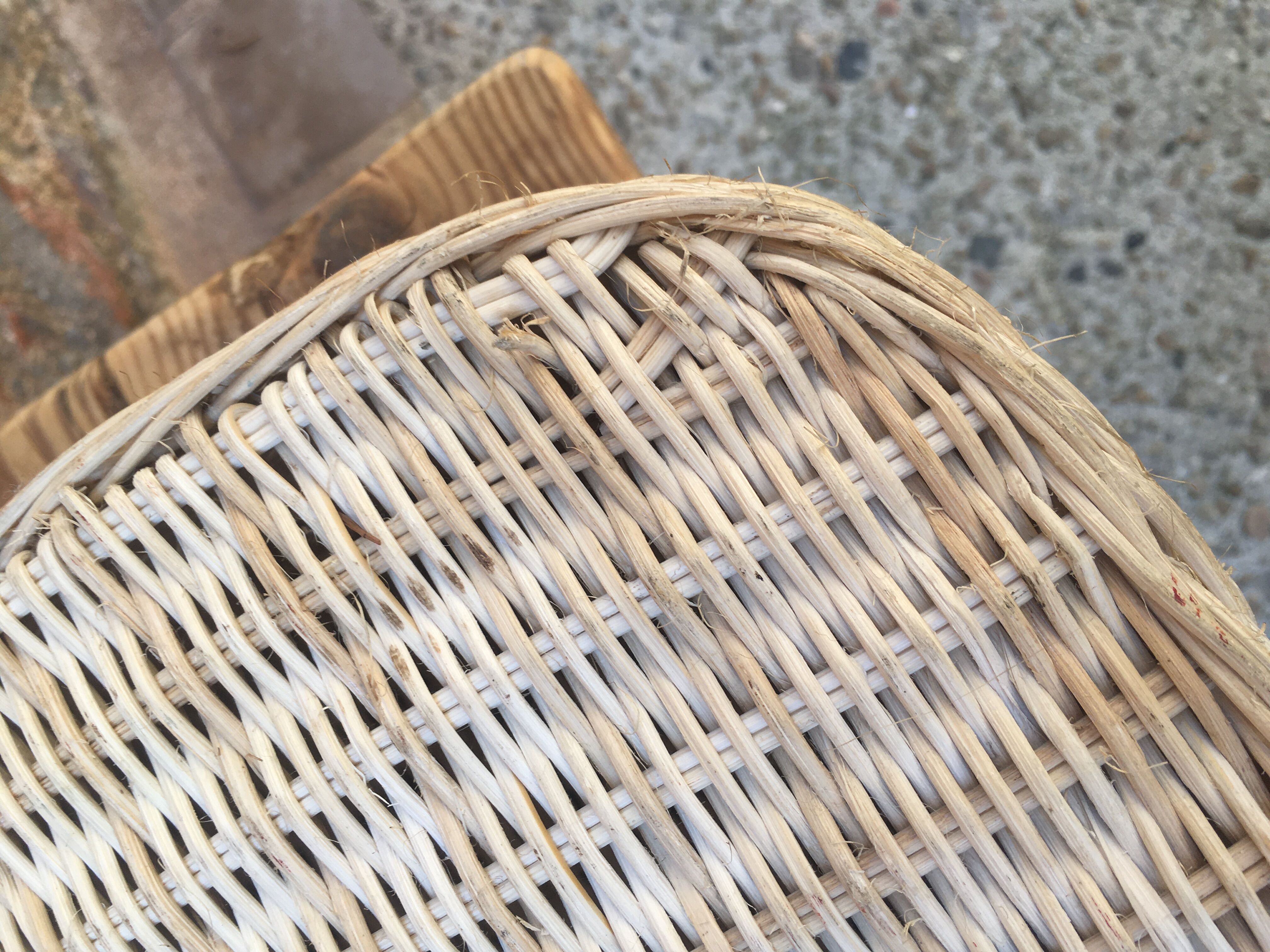 Wicker suitcase