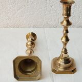 Brass candlestick duo