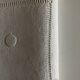 Modernist linen thread sheet 1940 embroidered with dots and openwork without monogram 240cm