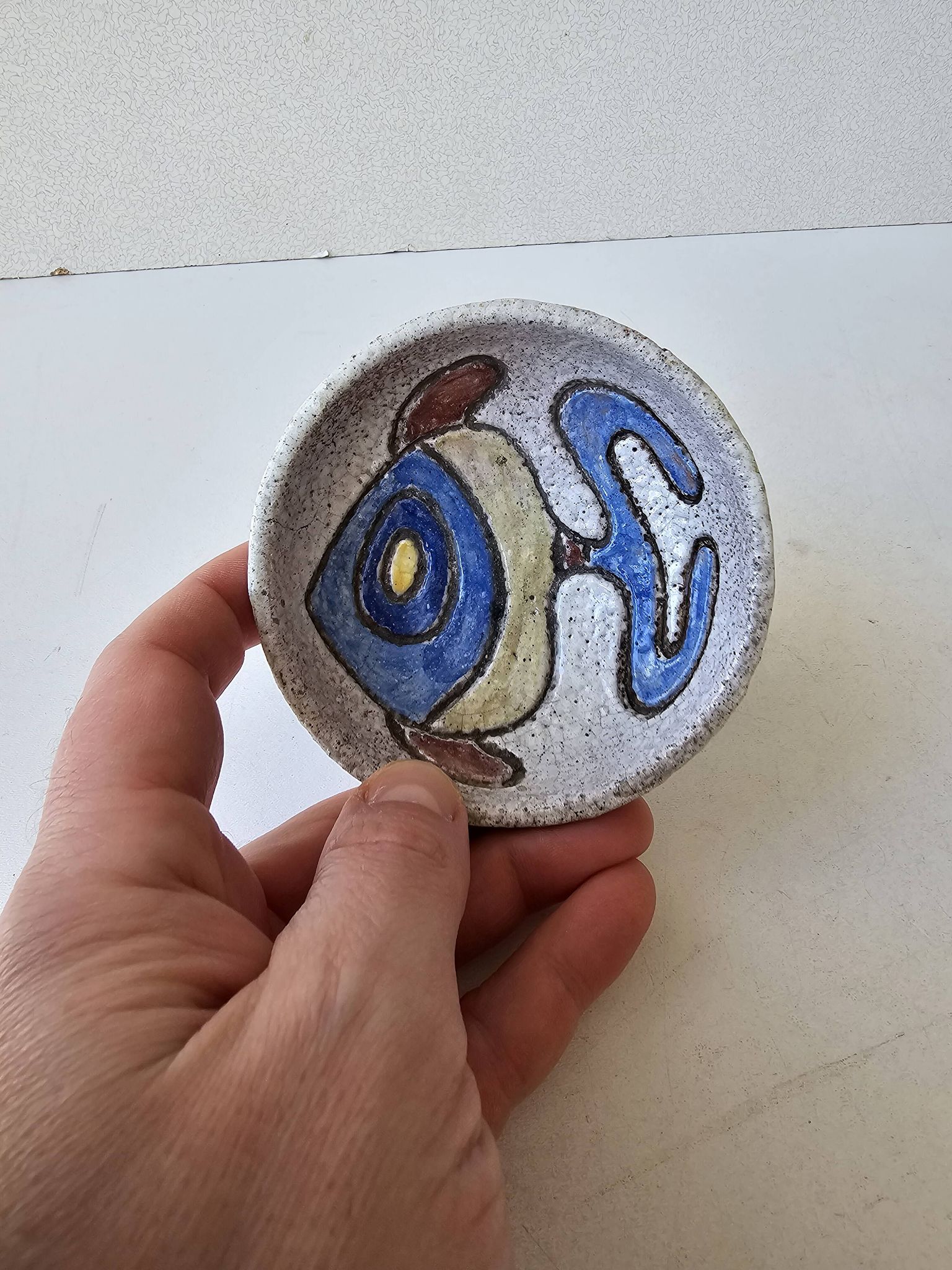 Cendrier céramique zoomorphe Poisson dans l'esprit Les Argonautes  Bonnet