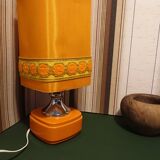 Orange bedside lamp year 70