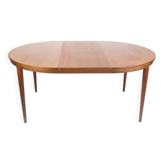 Table à manger ronde avec rallonges fabriquée en teck par Severin Hansen