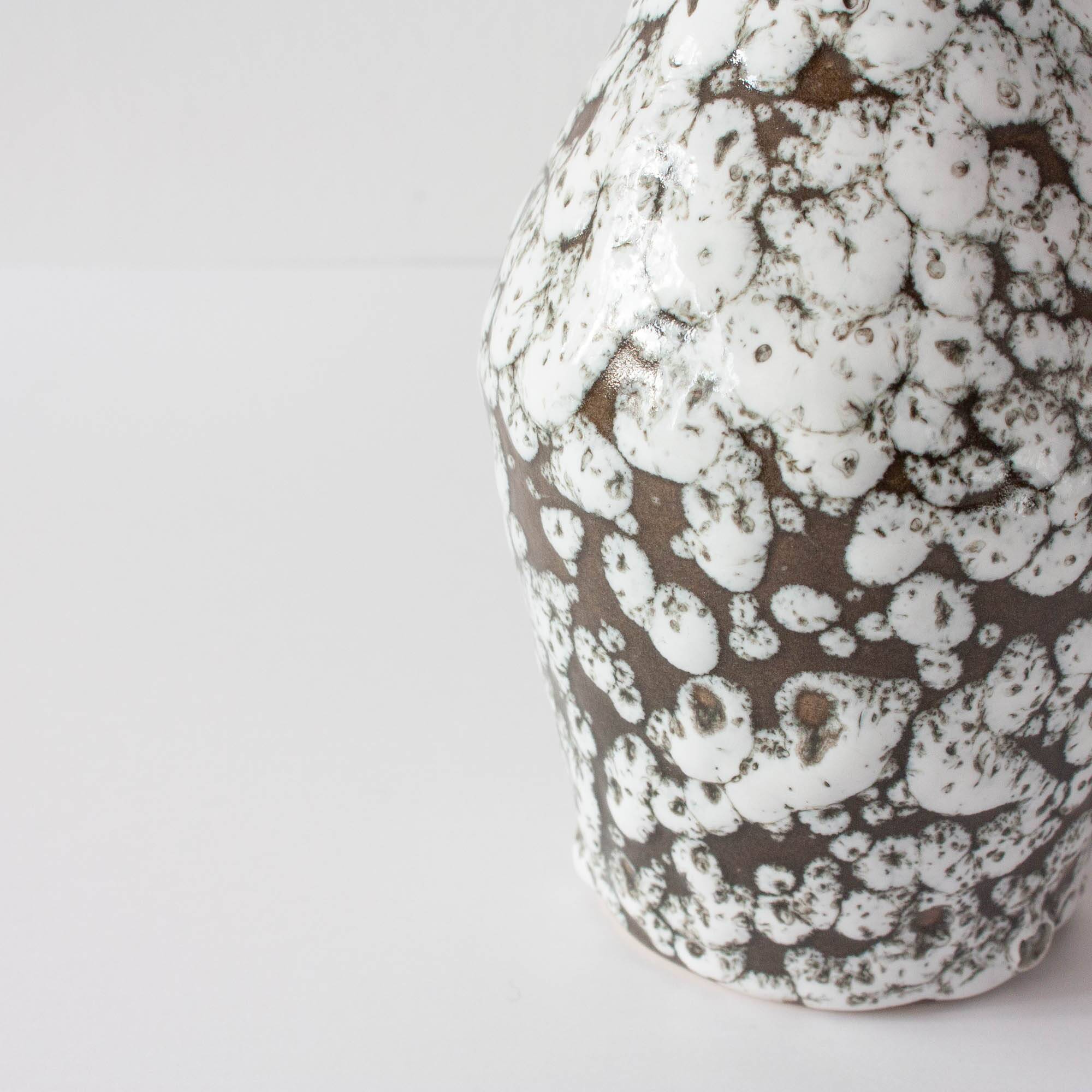 Scheurich Vase 523-18 Ceramic Fat Lava, 1960's