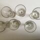 series of 6 walk glasses from bistro counter 50s