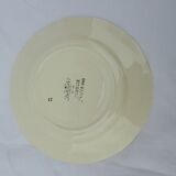 Flat plate in earthenware Sarreguemines model Armelle diam 23 cm