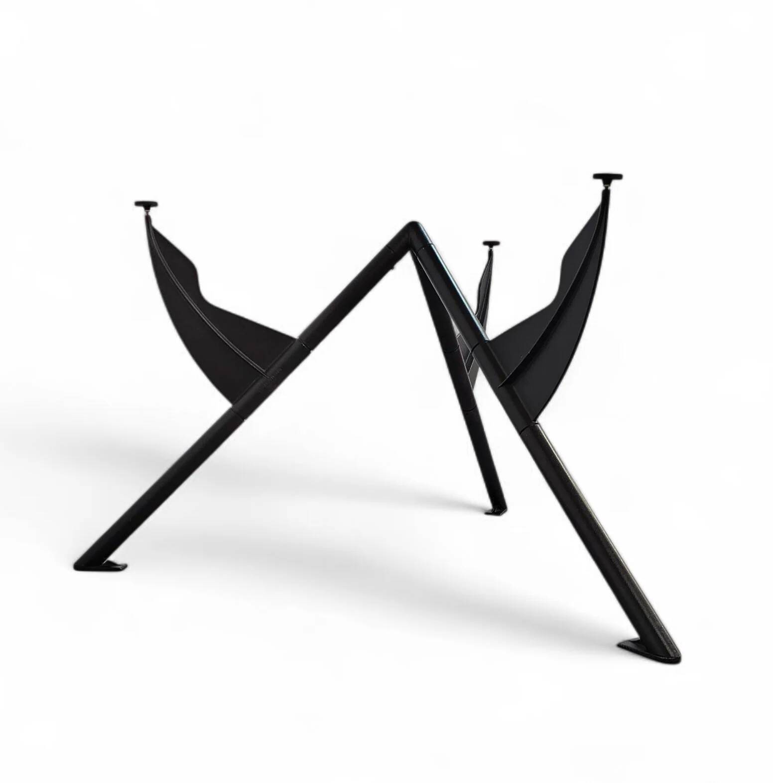 Philippe Starck / 1984 for François Mitterrand's private office / President M / black dining table frame / Baleri