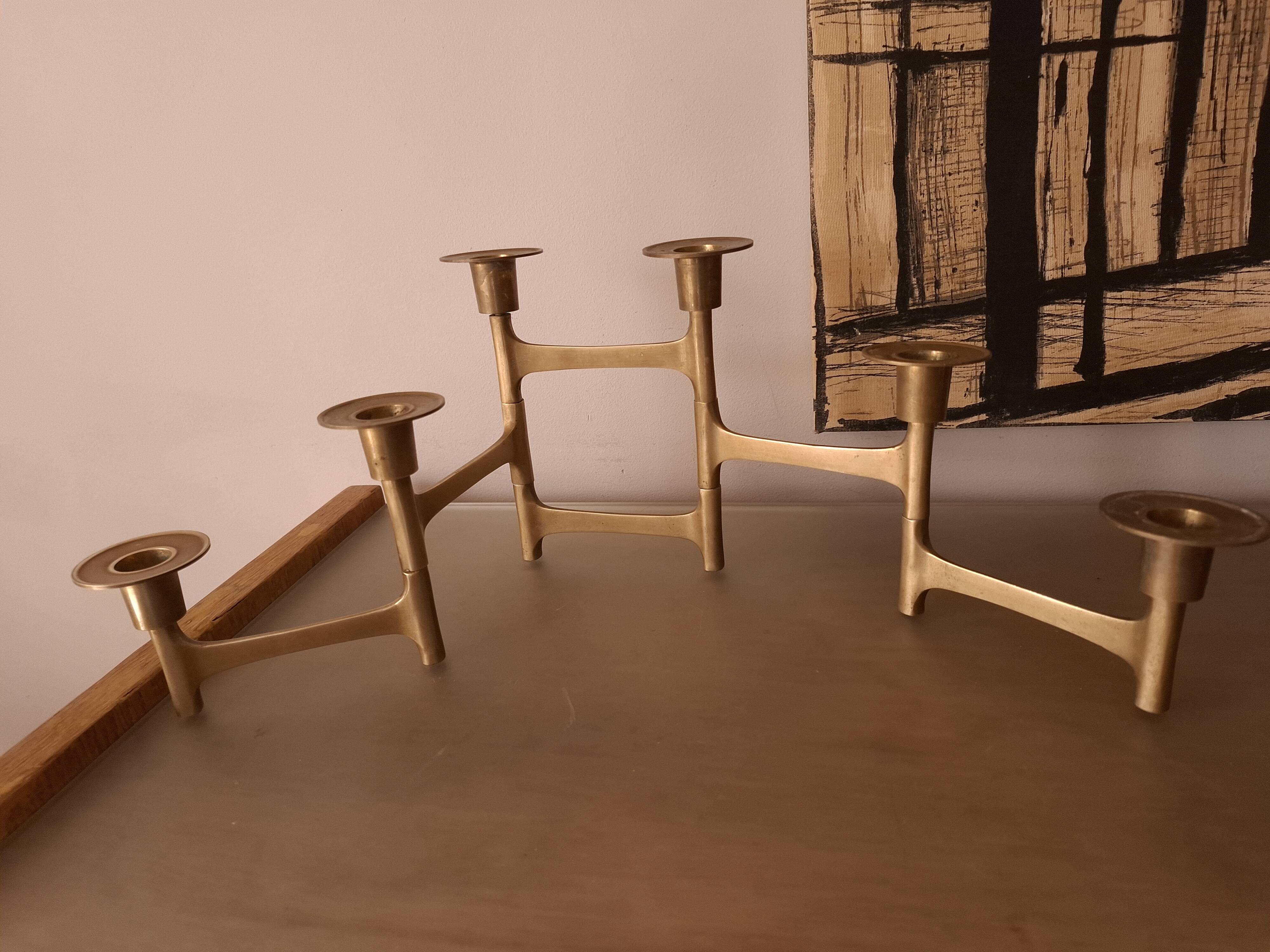 Brass candleholder design
