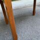 Dining table or farmhouse kitchen style with solid wood and tiles.