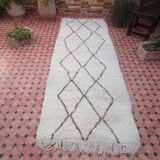 Carpet Beni Ouarain corridor 100% Wool 275 x 100