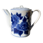 Théière céramique bleu et blanc asiatique