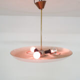 Glass and brass ceiling or pendant light