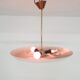 Glass and brass ceiling or pendant light