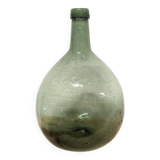 Oval green demijohn