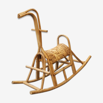 Horse tossed in rattan