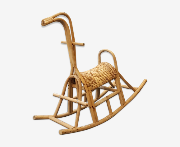 Horse tossed in rattan