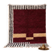 Traditional Moroccan handmade rug with colourful patterns, 2/3 m.