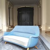 Sofa Sofa Arc curved EGG Scandinavian years 50-60