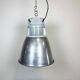 Vintage Silver Industrial Factory Pendant Lamp from Elektrosviti, 1960s