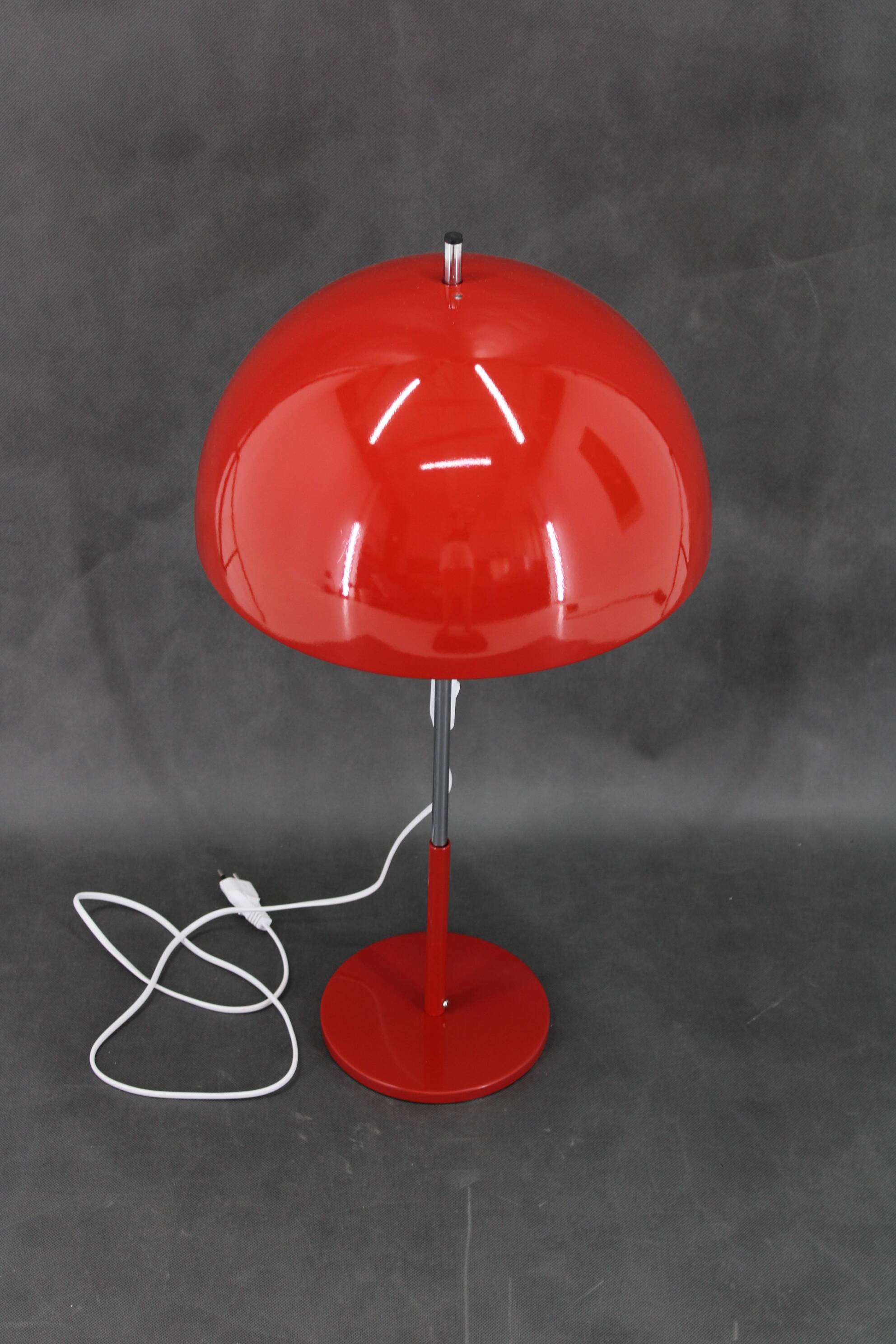 1970s Napako "Mushroom" Adjustable Table Lamp, Restored