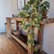 Old solid wood workbench